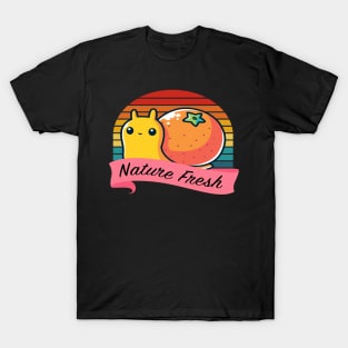 nature fresh Orange fruit snail T-Shirt